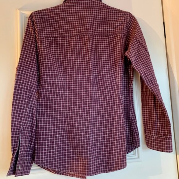 Levis Button Down Long Sleeve Burgundy Blouse - Picture 4 of 5